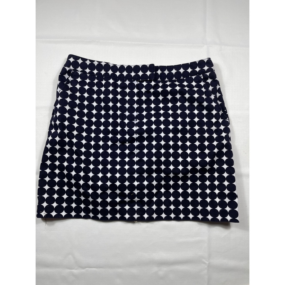 Larry Levine Stretch Skirt - Polka‎ Dot Print, Mini, Career, Size 12